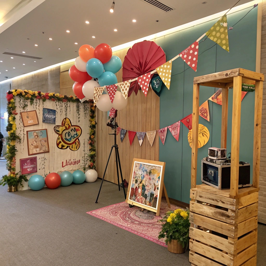 Ambiente decorativo con iluminación